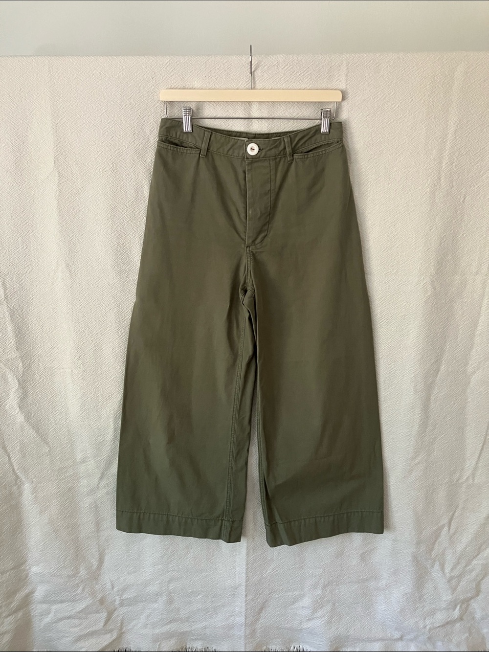 Pilcro and the Letterpress Wide Leg High Rise Cropped Pants